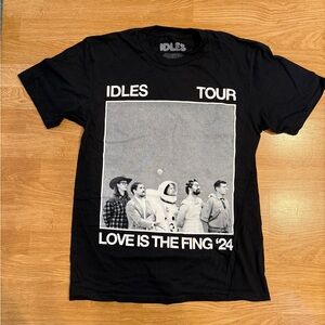 Idles 2024 Tour Band Tee – Love Is The Fing – $20 Black